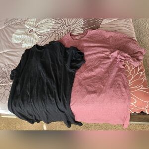 St. John's Bay Maroon Heathered Top